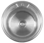 Aqualine Dřezy - Dřez, průměr 51 cm, nerez AQ051B