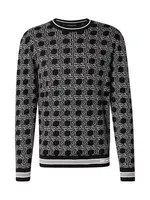 Karl Lagerfeld Sveter  sivá / čierna / biela