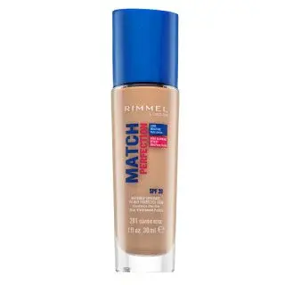 Rimmel London Match Perfection 24HR SPF20 Foundation tekutý make-up pre zjednotenú a rozjasnenú pleť 201 Classic Beige 30 ml