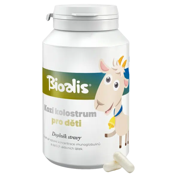 BIOALIS Kozí kolostrum pro děti 140 kapslí