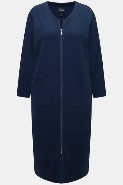 Ulla Popken Dlhý župan  tmavomodrá