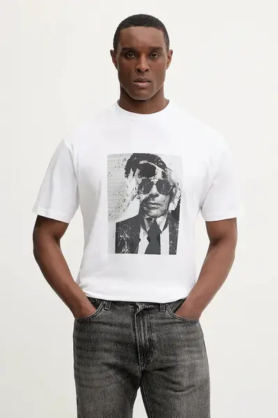 Bavlněné tričko Karl Lagerfeld