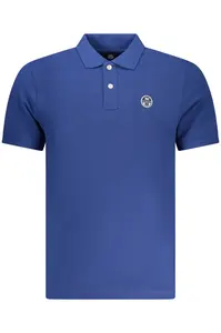 Modrá polokošeľa s krátkym rukávom
