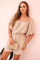 Dámský letní overal s odhalenými rameny