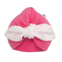 New Baby Dívčí čepička turban  For Girls dots, vel. 86 (12-18m)