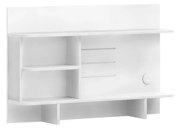 Malý nástavec s usb k psacímu stolu vendella - bílá