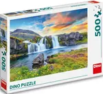 Puzzle Islandský vodopád 500 dílků (poškozená)
