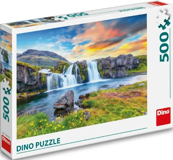 Puzzle Islandský vodopád 500 dílků (poškozená)