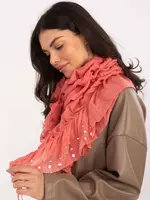 Oranžová šatka s ozdobami