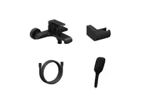 Ravak - Vaňová batéria s príslušenstvom, matná čierna X07S114