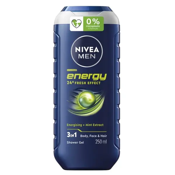 NIVEA Men Energy Sprchový gel pro muže 250 ml, poškozený obal