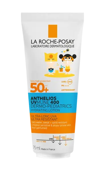 LA ROCHE-POSAY Anthelios UVMUNE 400 Dermo-Pediatrics hydratační mléko SPF50+, 75 ml