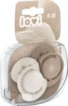 LOVI Silikonový dynamický dudlík HARMONY holka 6-18m 2 ks