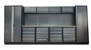 Sestava dílenského nábytku Procarosa PROFESSIONAL XL-8 Pracovní deska: dřevěná