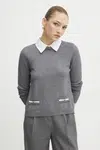 Svetr Morgan MSHIRT dámský, šedá barva, lehký, MSHIRT