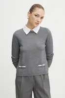 Svetr Morgan MSHIRT dámský, šedá barva, lehký, MSHIRT