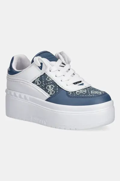 Tenisky Guess RIDGEE2 modrá barva, FLPR2D DEN12