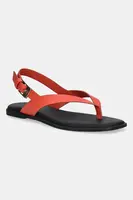 Kožené sandály Tommy Hilfiger COLOR BLOCK THONG FLAT SANDAL