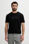 Bavlněné tričko Armani Exchange pánské, černá barva, XM000553 AF10334