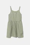 Dětské šaty s příměsí lnu Guess zelená barva, mini, J5GK27 WG5G0