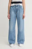 Džíny s příměsí lnu Tommy Hilfiger dámské, modrá barva, WW0WW46792
