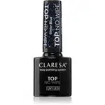 Claresa UV/LED Top Glitter No Wipe gelový vrchní lak na nehty třpytivý odstín Glitter Blue 5 g