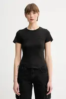 Bavlněné tričko G-Star dámské, černá barva, D26072-D601