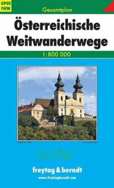 GPOEFWW Österreichische Wei Gesamtplan 1:800 000 / turistická mapa