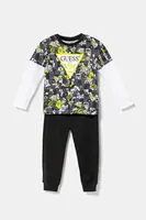 Dětská bavlněná souprava Guess zelená barva, I5YG00 K8HM4