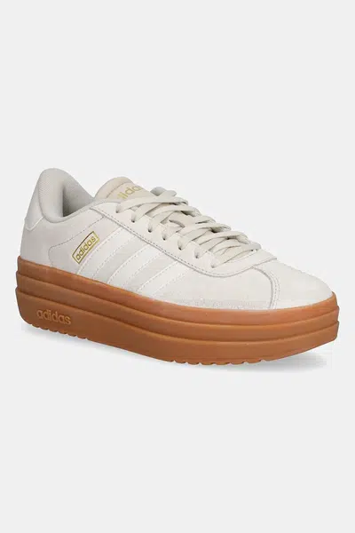 Tenisky adidas VL Court Bold dámské, béžová barva, JQ5633