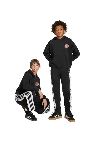 Dětské tepláky adidas Originals černá barva, s aplikací, JX1091