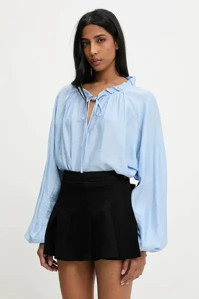 Halenka Answear.LAB dámská, modrá barva, hladká