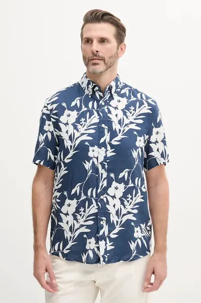 Lněná košile Tommy Hilfiger