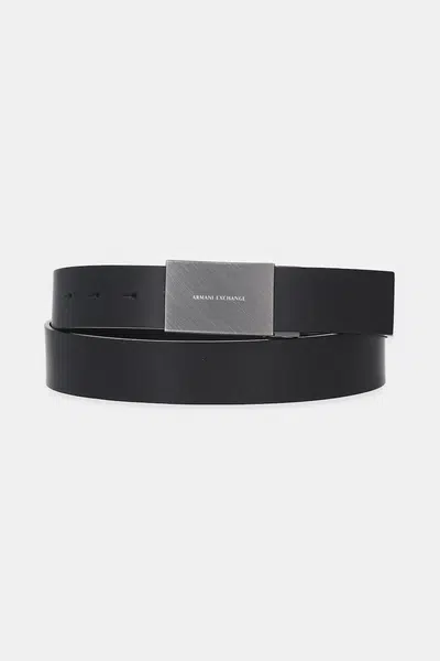 Kožený pásek Armani Exchange pánský, černá barva, XM001103 AF13991