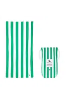 Rychleschnoucí plážový ručník Dock & Bay Cancun Green 200 x 90 cm zelená barva