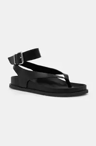 Kožené sandály Tommy Jeans TJW ANKLE STRAP SANDAL