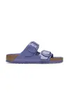 Kožené pantofle Birkenstock Arizona Big Buckle dámské, fialová barva, 1029368