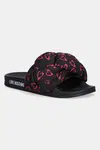 Pantofle Love Moschino dámské, černá barva, JA28312G0MIW100C