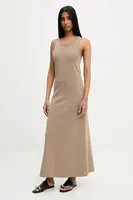 Šaty Answear.LAB béžová barva, maxi