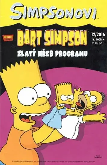Bart Simpson  40:12/2016 Zlatý hřeb programu - Matt Groening, kolektiv autorů