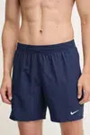 Plavkové šortky Nike tmavomodrá barva, NESSF559