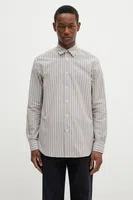 Bavlněná košile Paul Smith pánská, béžová barva, regular, s klasickým límcem, M1R-901U-P02635