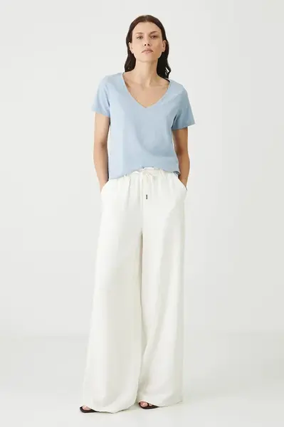 Bavlněné tričko Medicine dámské, modrá barva