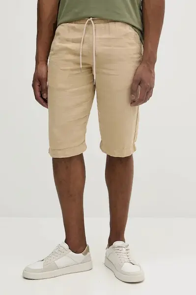 Lněné kraťasy Karl Lagerfeld