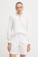 Bavlněná halenka Marc Aurel dámská, bílá barva, hladká, 6300-1000-93431