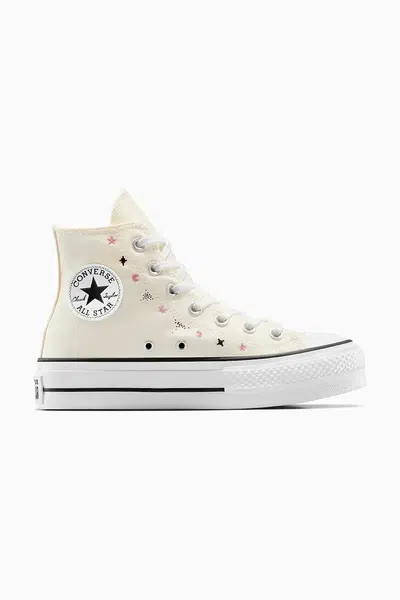 Kecky Converse Chuck Taylor All Star Lift béžová barva, A13522C