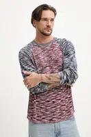Tričko s dlouhým rukávem Desigual BRUNSWICK tmavomodrá barva, 25SMTF03