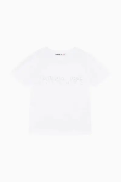 Dětské tričko Patrizia Pepe K103 bílá barva, 7M0809
