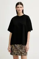 Bavlněné tričko Herskind Larsson černá barva, 5580152