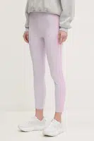 Legíny adidas Essentials dámské, fialová barva, s aplikací, JE0077